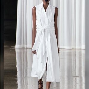 NWT Zara button down midi dress xs